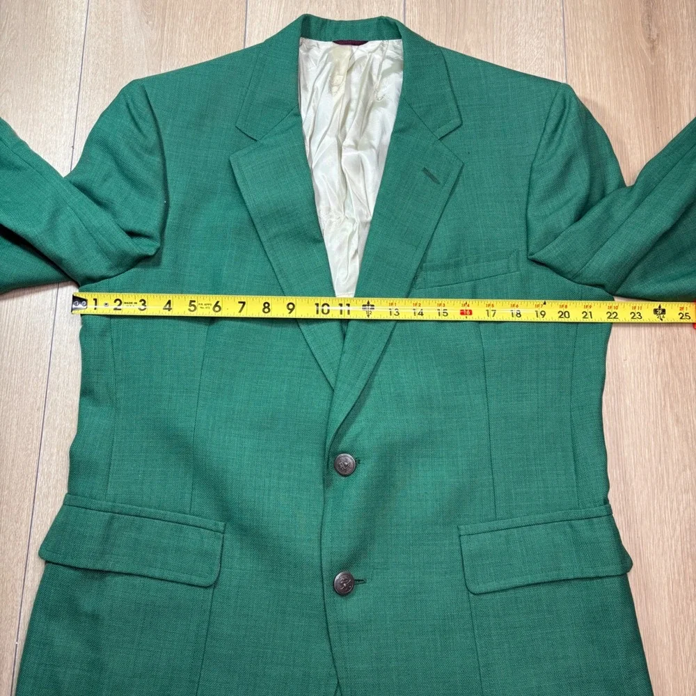 Hart Schaffner & Marx Jack Nicklaus Green Blazer Sport Coat Golden Bear Vintage